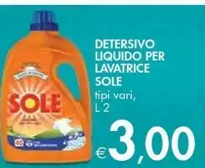 Bennet Sole Detersivo lavatrice offerta