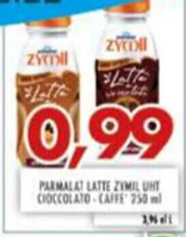 MA Supermercati Parmalat Latte Zymil UHT Cioccolato Caffe offerta