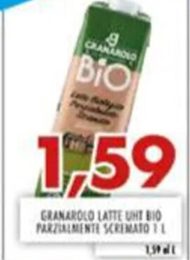 MA Supermercati Granarolo Latte UHT Bio Parzialmente Scremato 1 l offerta