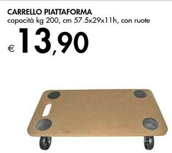 Bennet Carrello Piattaforma offerta