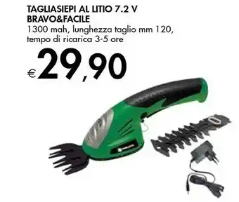 Bennet Bravo & Facile Tagliasiepi Al Litio 7.2 offerta