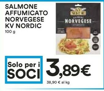 Coop Kv nordic Salmone Norvegese Affumicato 100 G(ml) offerta