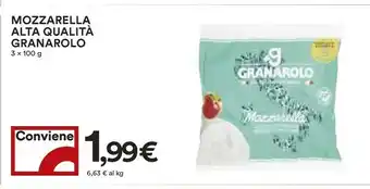 Coop Granarolo 3 Mozzarelle Con Latte Fresco Alta Qualità 300 G(ml) offerta