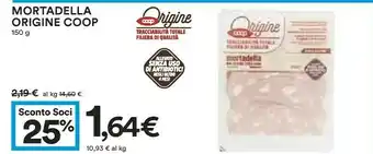 Coop Coop - Mortadella 150 G(ml) offerta