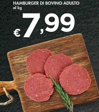 Bennet Hamburger Di Bovino Adulto offerta