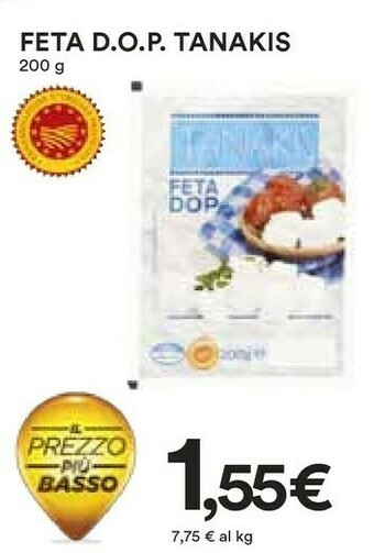 Coop Tanakis - Feta 200 G(ml) offerta