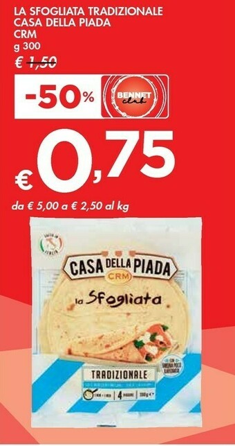 Bennet Casa Della Piada La Sfogliata Tradizionale offerta