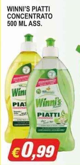 Maury's WINNI'S PIATTI CONCENTRATO 500 ML ASS. offerta