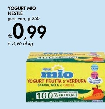 Bennet Nestle Yogurt Mio offerta