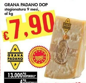 Bennet Grana Padano Dop offerta