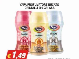 VAPA PROFUMATORE BUCATO CRISTALLI 200 GR. ASS.