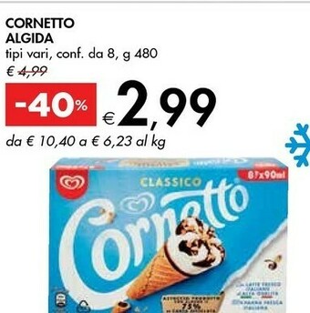 Bennet Algida Cornetto offerta