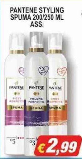 Maury's PANTENE STYLING SPUMA 200/250 ML ASS. offerta
