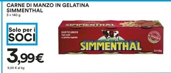 Coop Simmenthal Carne Di Manzo In Gelatina offerta