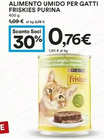 Coop Purina Alimento Umido Per Gatti Friskies 400 G offerta