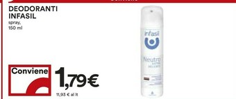 Coop Infasil Deodoranti offerta