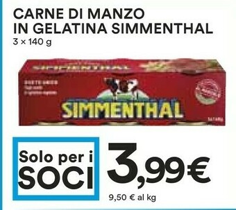 Coop Simmenthal Carne in scatola offerta