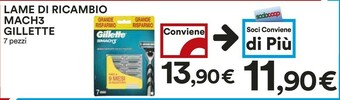 Coop Gillette Lame Di Ricambio Mach3 offerta