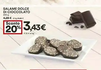 Coop Salame Dolce Di Cioccolato 200 G offerta
