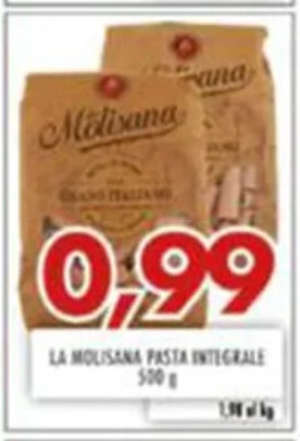 MA Supermercati LA MOLISANA PASTA INTEGRALI 500 g offerta
