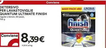 Coop Finish Detersivo Per Lavastoviglie Quantum Ultimate offerta