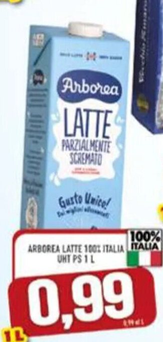 ARBOREA LATTE 100% ITALIA UHT PS 1 L