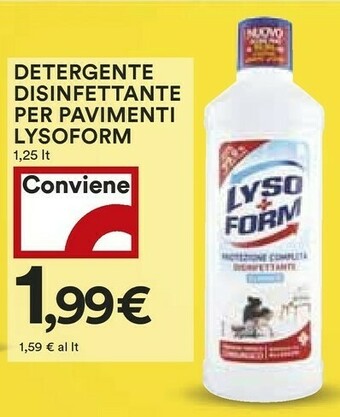 Coop Lysoform Detergente Disinfettante Per Pavimenti offerta
