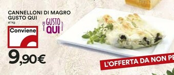 Coop Cannelloni Di Magro Gusto Qui offerta
