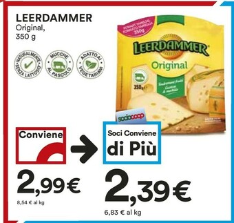 Coop Leerdammer Formaggio offerta