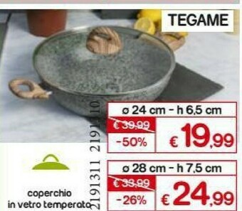 Satur Tegame Coperchio In Vetro Temperato offerta