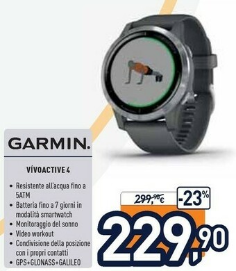 Unieuro Garmin Smartwatch offerta
