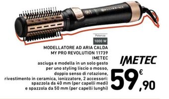 Conad MODELLATORE AD ARIA CALDA MY PRO REVOLUTION 11739 IMETEC offerta