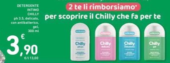 Conad DETERGENTE INTIMO CHILLY 300 ml offerta