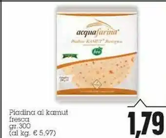 Emi Supermercati Acquafarina - Piadina Biologica 300 G(ml) offerta