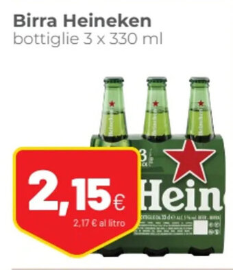 Coop Birra Heineken bottiglie 3 x 330 ml offerta