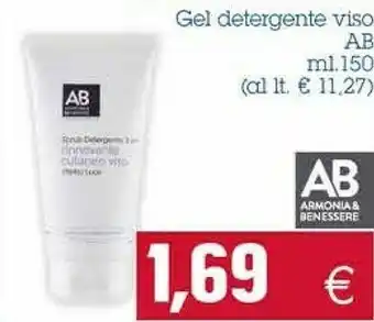 Emi Supermercati Ab Gel Detergente Viso 150 Ml offerta