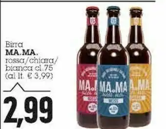 Emi Supermercati Ma.ma Birra Rossa 750 Ml offerta
