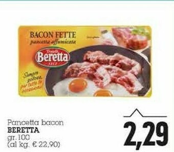 Emi Supermercati Fratelli Beretta - Bacon Fette Pancetta Affumicata 100 G(ml) offerta