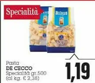 Emi Supermercati De Cecco Pasta Specialita 500 Gr offerta