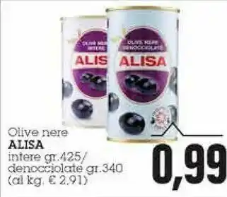 Emi Supermercati Alisa Olive Nere Intere offerta