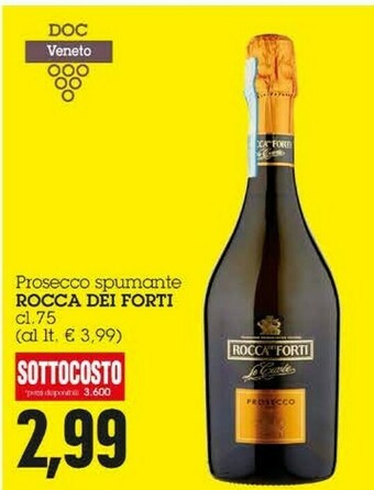 Emi Supermercati Rocca Dei Forti Prosecco Spumante offerta