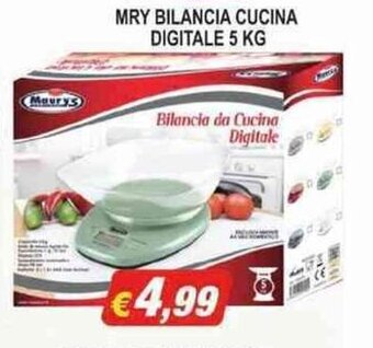 Maury's MRY BILANCIA CUCINA DIGITALE 5 KG offerta