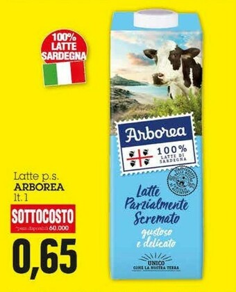 Emi Supermercati Arborea Latte Parzialmente Scremato offerta