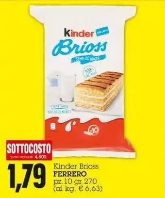 Emi Supermercati Kinder Ferrero Brioss offerta