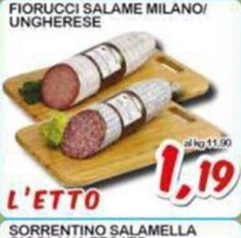 Sacoph FIORUCCI SALAME MILANO/ UNGHERESE offerta