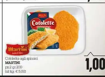 Emi Supermercati Martini Cotoletta Agli Spinaci offerta