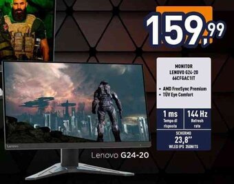 Unieuro MONITOR LENOVO G24-20 66CFGAC1IT offerta