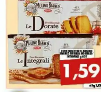 Gros Mulino Bianco Fette Biscottate Le Integrali offerta