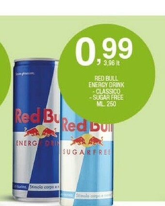 Sigma Red bull Energy drink offerta