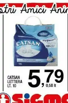 Sigma Sama Lettiera per gatti offerta